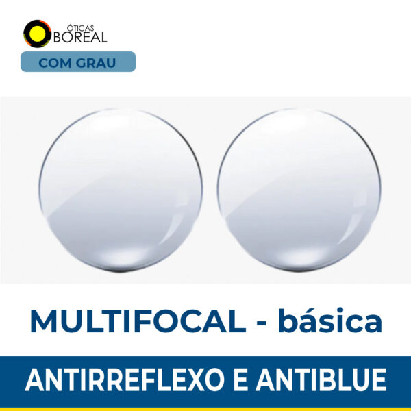 Lente Multifocal Básica + Antirreflexo + Antiblue